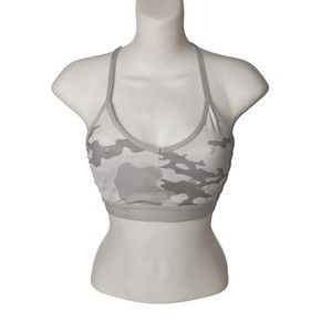 ATHLETIC WORKS Gray Camo Sports Bra Size Small (4-6)